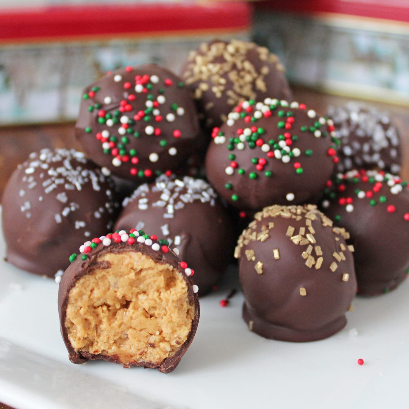 White Chocolate Peanut Butter Balls With Rice Krispies White Chocolate Peanut Butter Balls With Rice Krispies