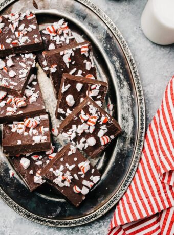 Peppermint Fudge with Sweetened Condensed Milk