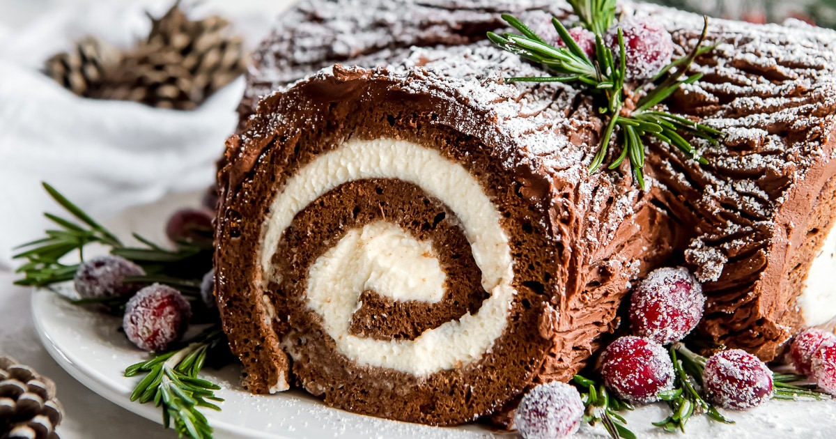 Delicious Irish Christmas Yule log dessert recipe