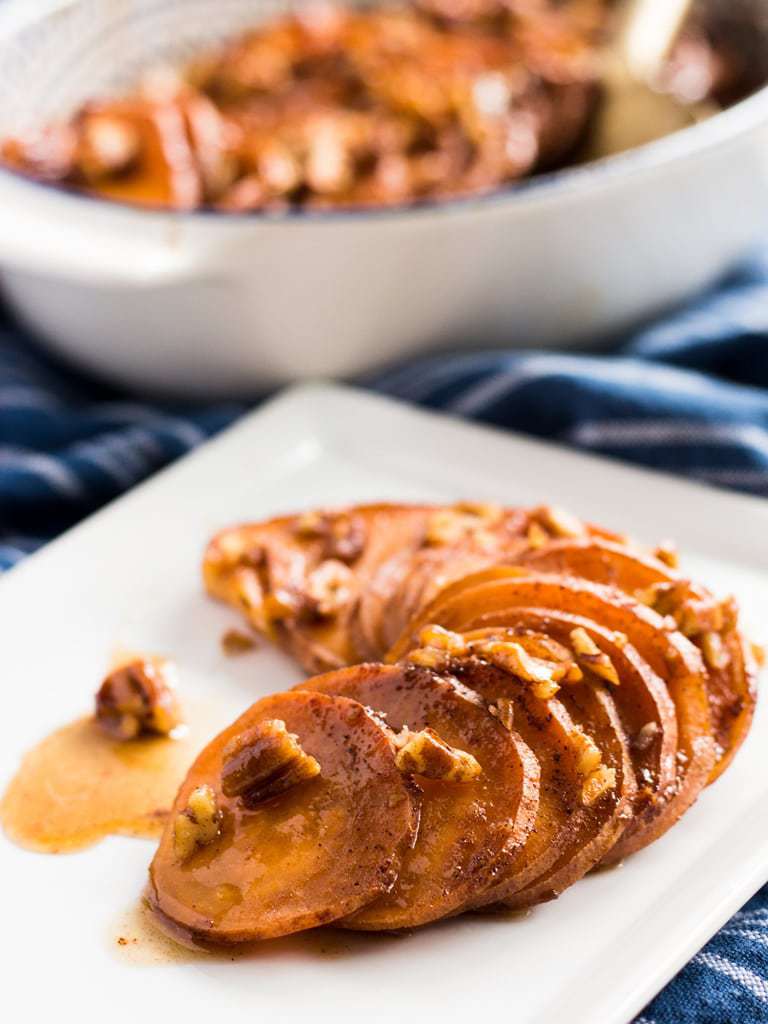 Bourbon Maple Glazed Sweet Potatoes | If You Give a Blonde a Kitchen