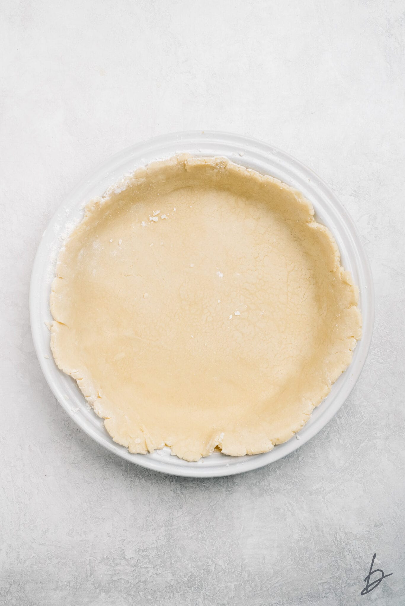 Homemade Pie Crust with Butter and Shortening