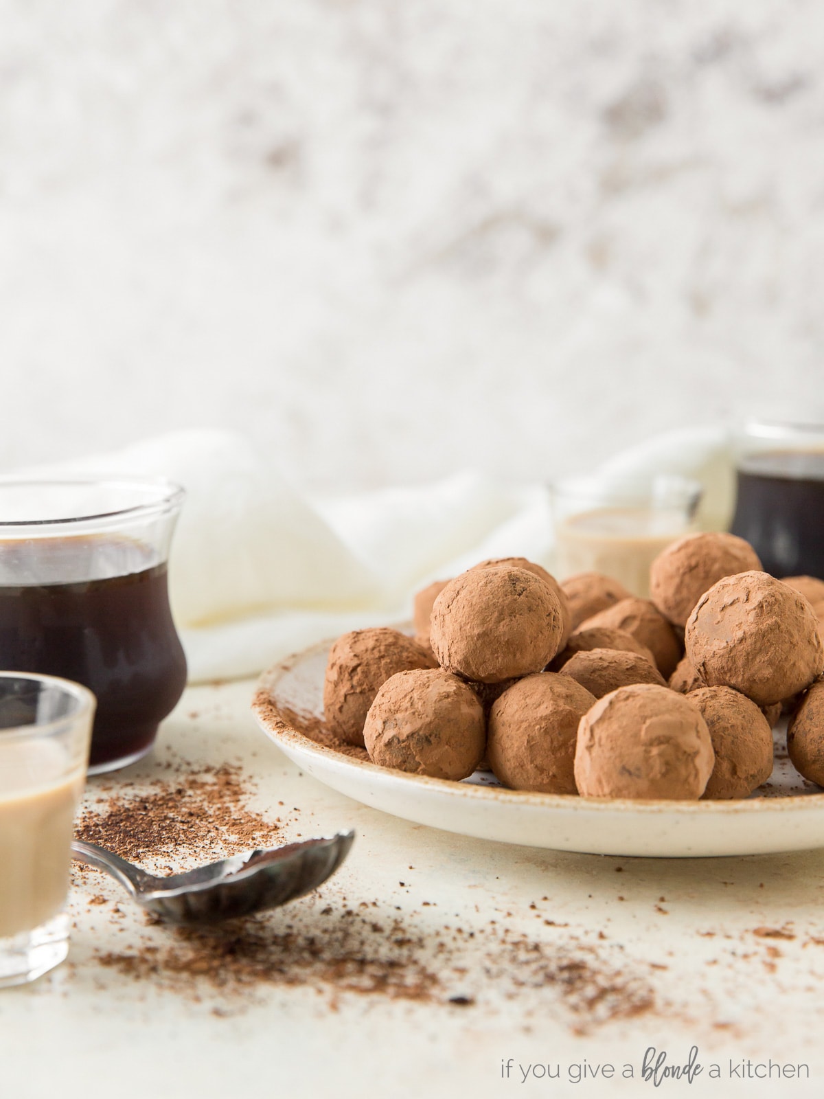 Irish Cream Espresso Truffles for St. Patrick's Day | Recipe by @haleydwilliams