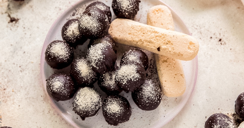 No Bake Tiramisu Truffles-image