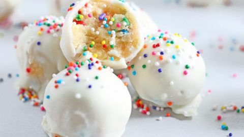 Sprinkles Birthday Cake Balls ~ Simple Sweet Recipes