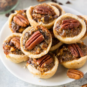 plate of mini derby pies