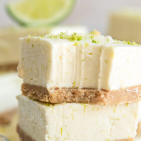 no bake margarita cheesecake with a bite taken out of it