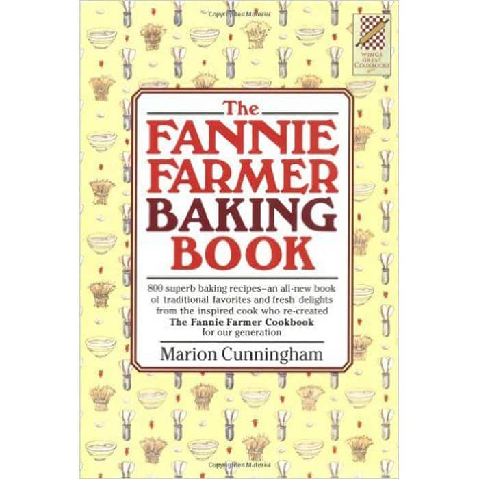 fannie farmer baking book book cover