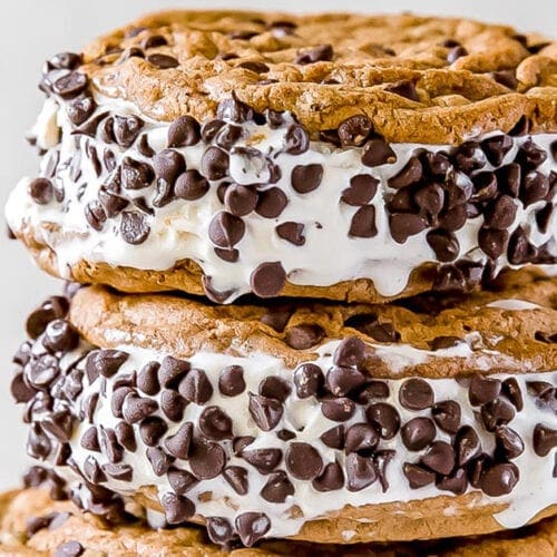 The Homemade Chipwich Chocolate Chip Cookie Ice Cream Sandwich