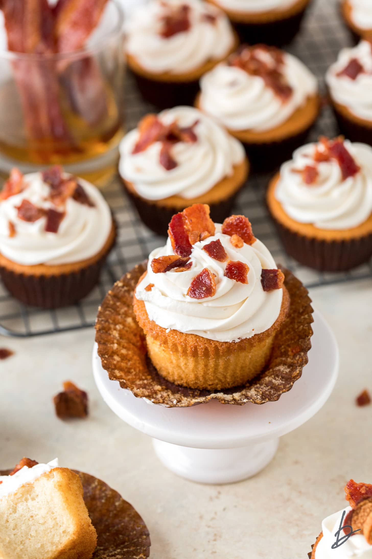 Maple Bacon Bourbon Cupcakes