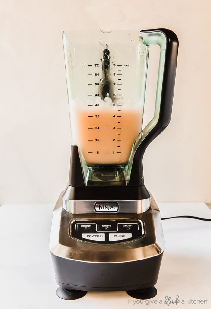 frozen rosé in a large blender