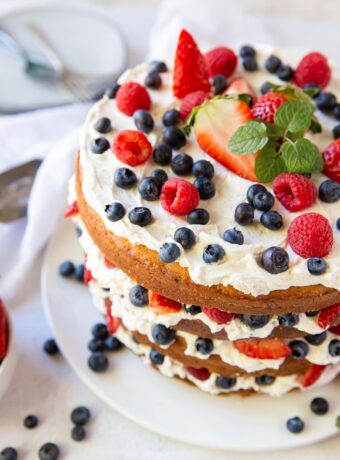 Triple Berry Layer Cake