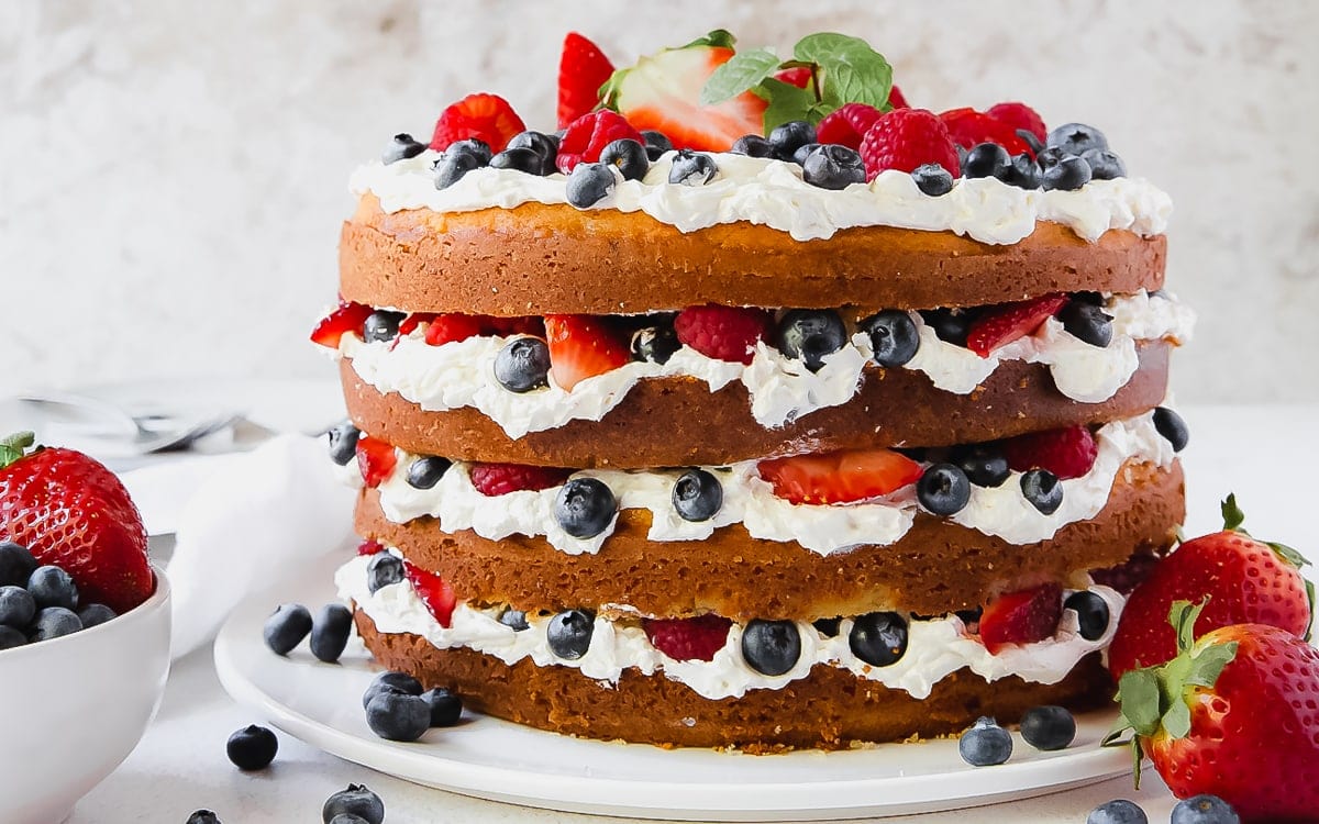 Triple Berry Cake