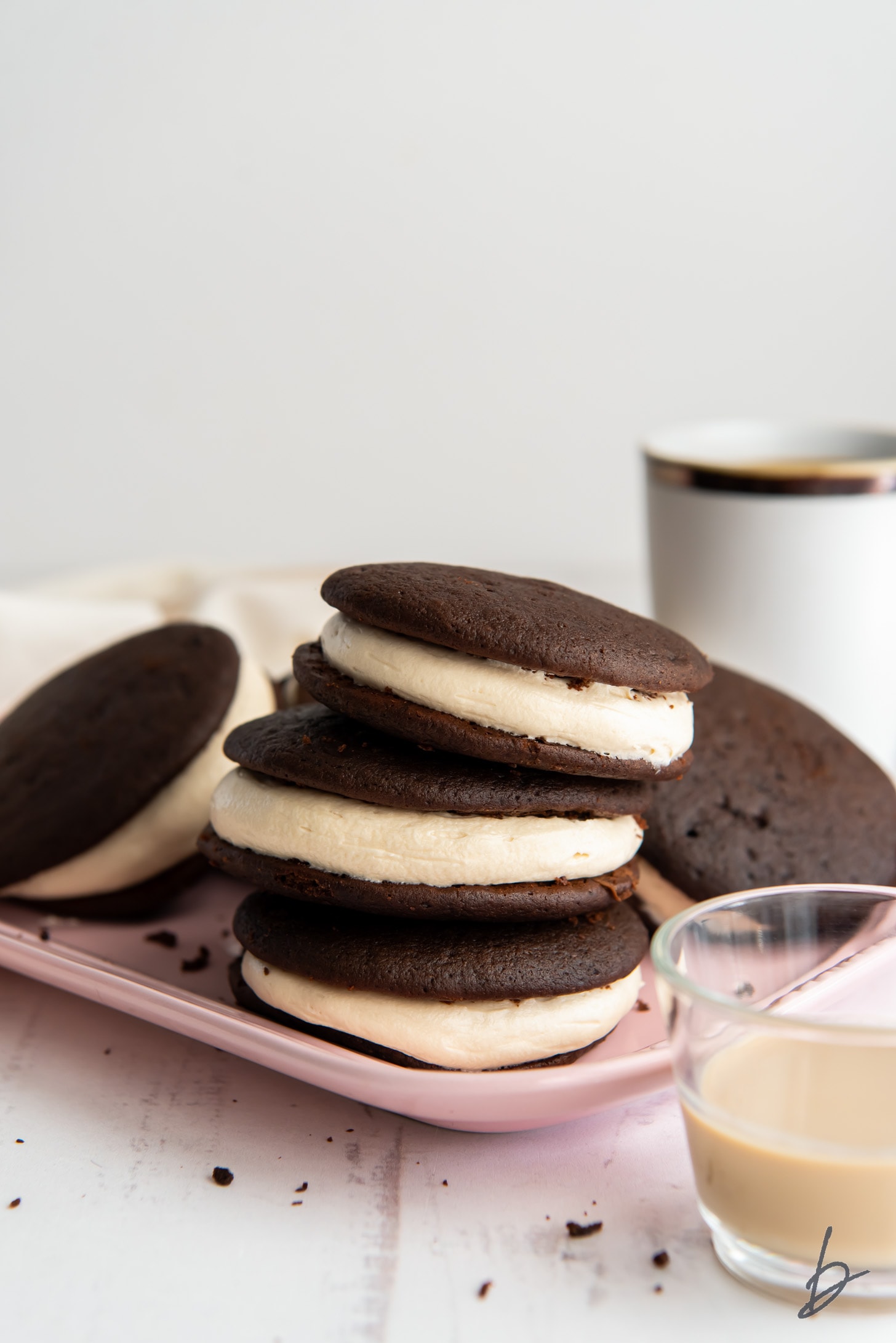 Bailey's Chocolate Whoopie Pies for St. Patrick's Day | www.ifyougiveablondeakitchen.com