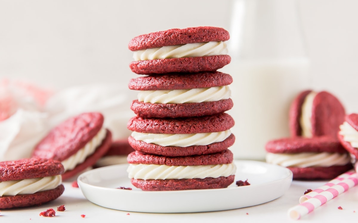 Red Velvet Sandwich Cookies | If You Give a Blonde a Kitchen