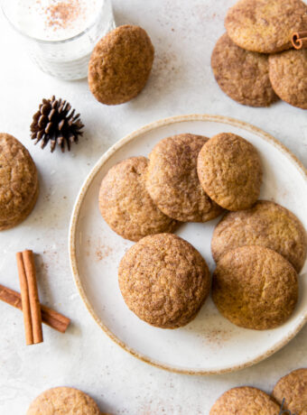 The Best Pumpkin Snickerdoodles (soft and chewy)
