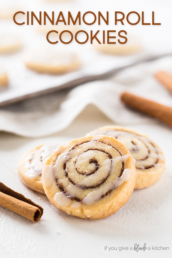 Cinnamon roll cookies are a sweet treat to make for the holidays.