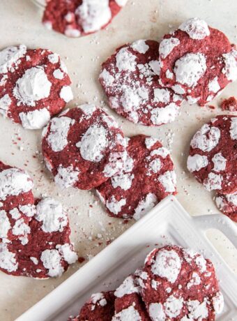 Red Velvet Crinkle Cookies Recipe