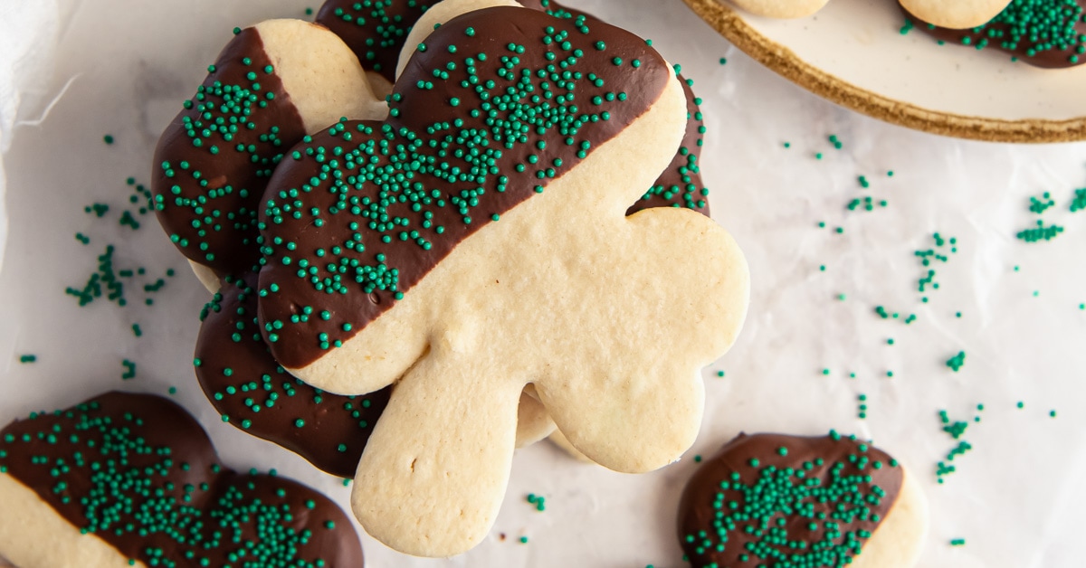 Shamrock St Patrick’s Day Cookies