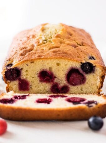 Blueberry Raspberry Pound Cake