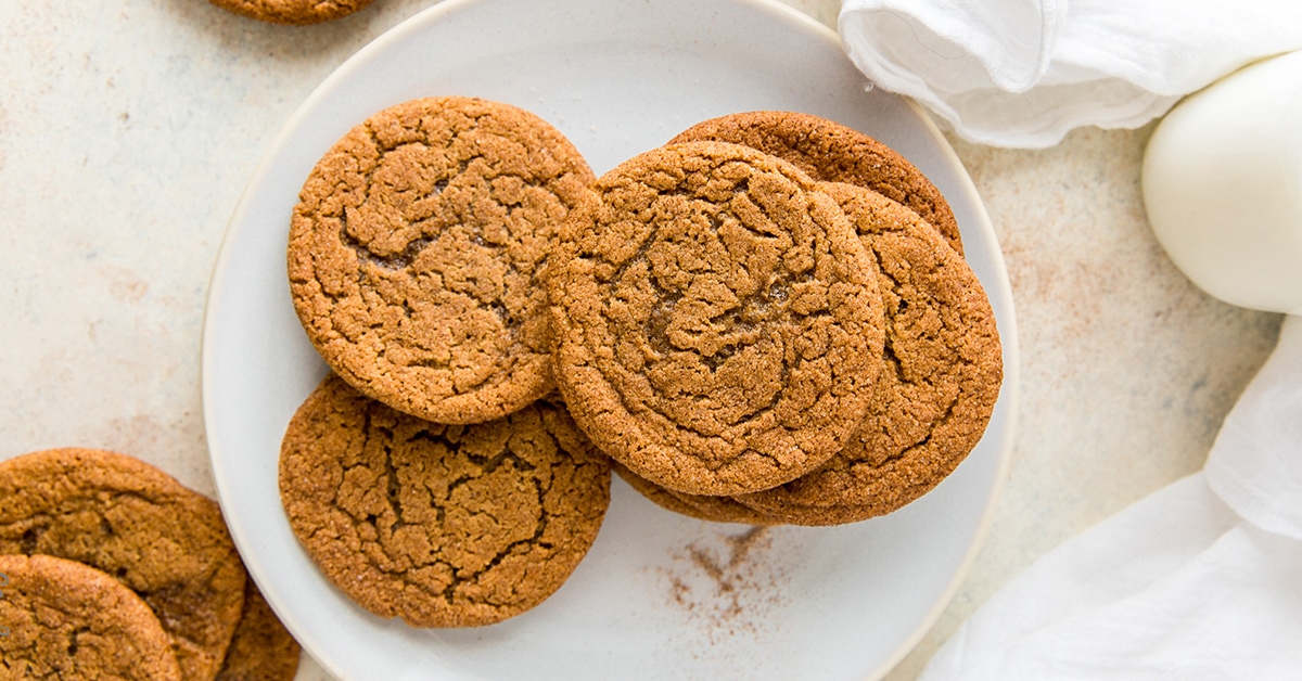 Chewy Ginger Molasses Cookies Recipe