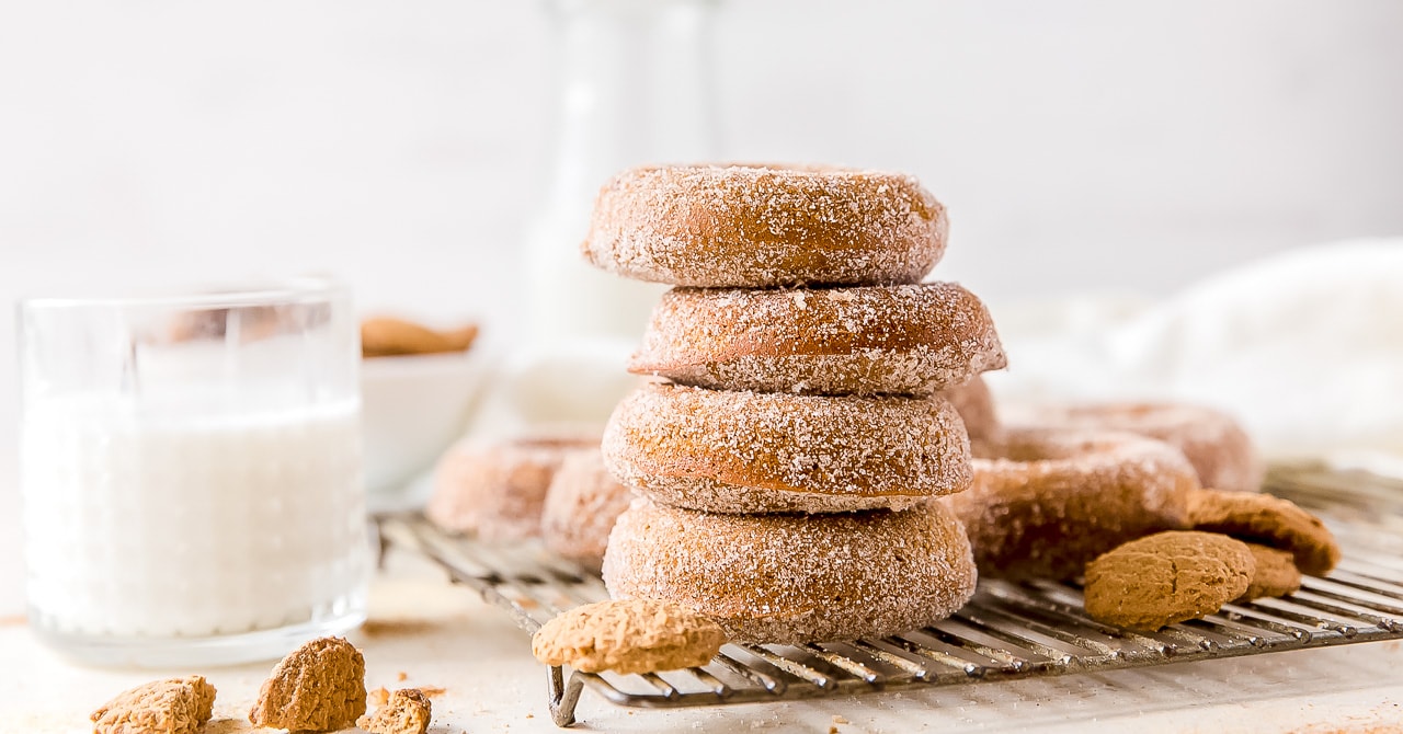 Gingerbread Donuts with Cinnamon Sugar