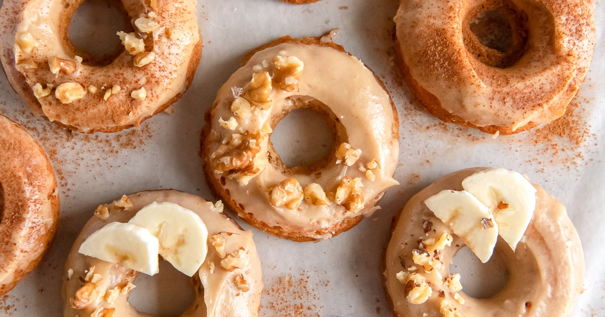 Brown Butter Banana Donuts