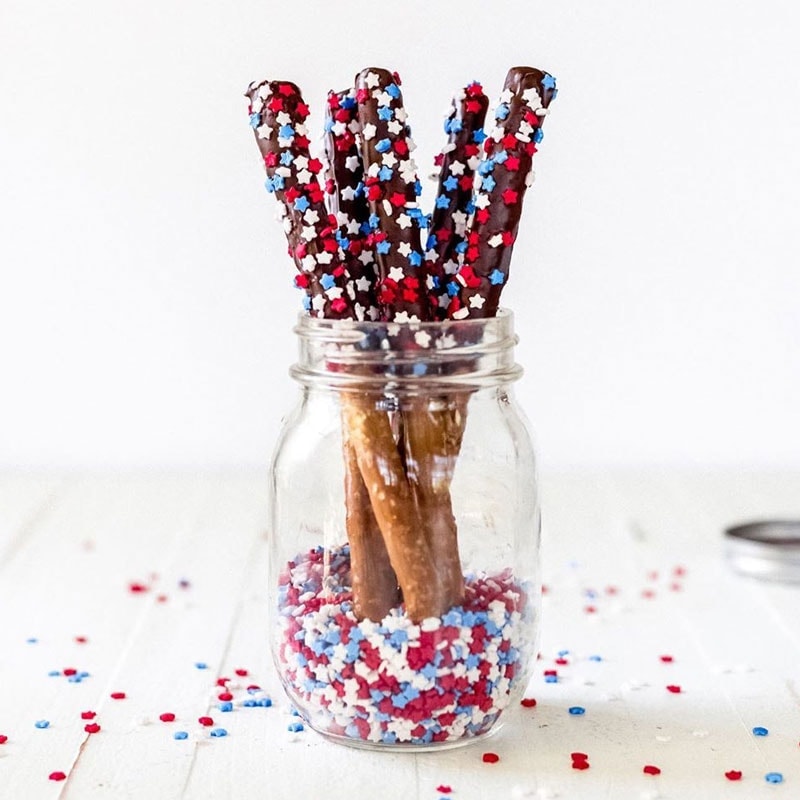 Chocolate Covered Pretzel Rods If You Give a Blonde a Kitchen