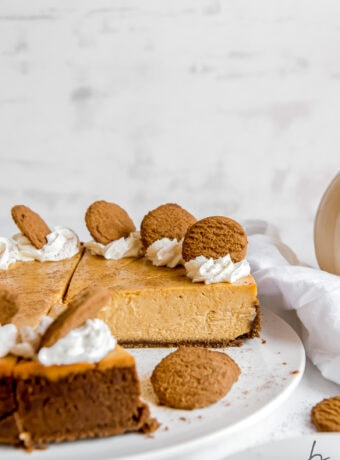 The Ultimate Pumpkin Cheesecake with Gingersnap Crust