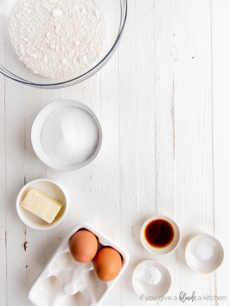 biscotti ingredients in bowls