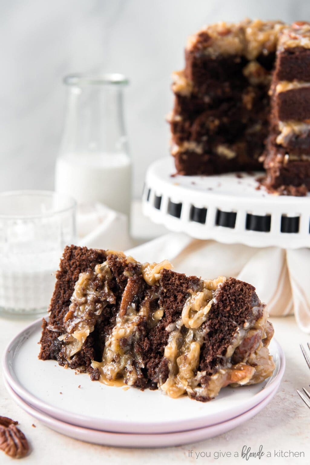 German Chocolate Cake If You Give a Blonde a Kitchen