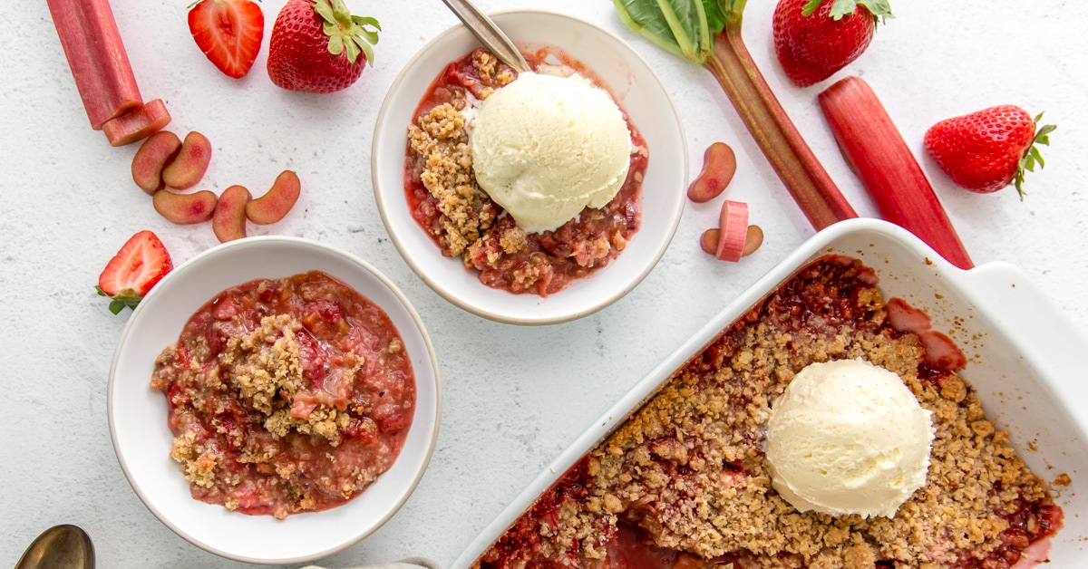 Strawberry Rhubarb Crisp