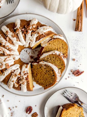 Pumpkin Bundt Cake with Cream Cheese Frosting