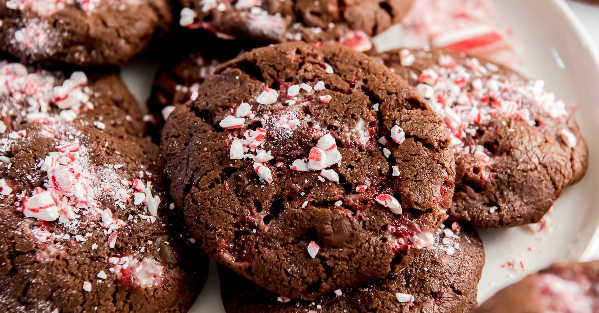 peppermint double chocolate cookies