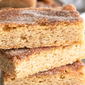 stack of snickerdoodle bars