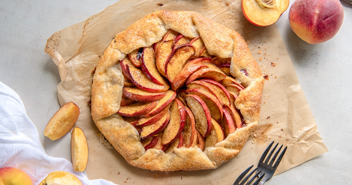 Easy Peach Galette – If You Give a Blonde a Kitchen