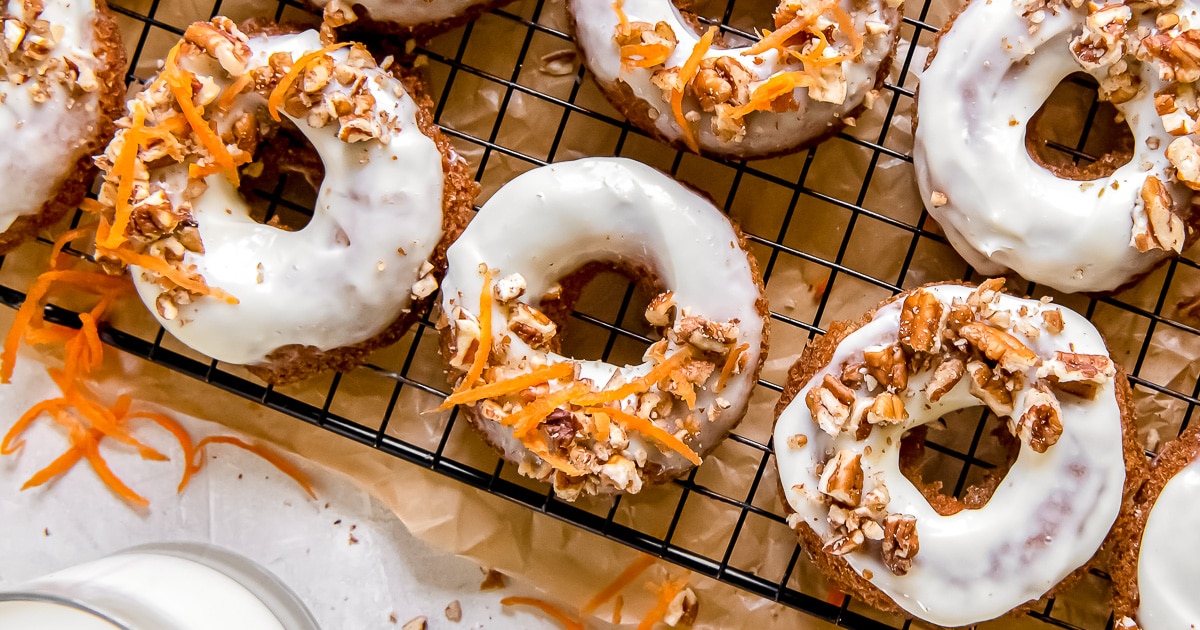 Baked Carrot Cake Donuts