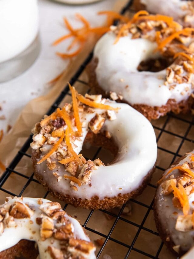 Baked Carrot Cake Donuts If You Give a Blonde a Kitchen