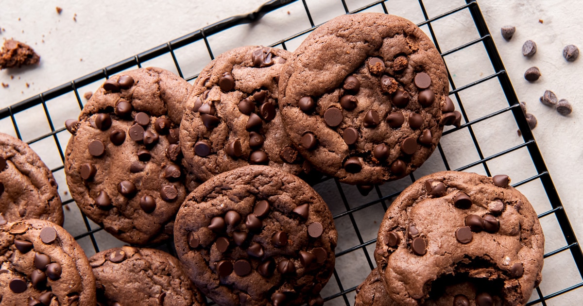 Chocolate Cake Mix Cookies