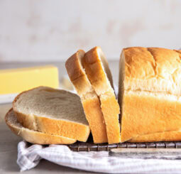 sandwich bread loaf with slices cut off the end.