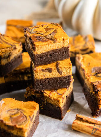 Pumpkin Cheesecake Brownies