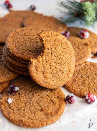 Gingersnap Cookies (thin & crispy)