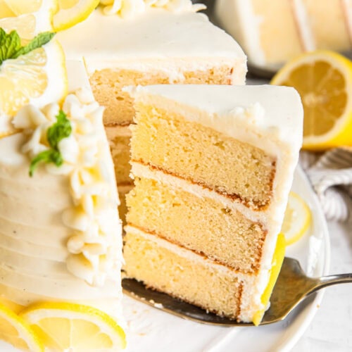 Lemon Layer Cake with Cream Cheese Frosting – If You Give a Blonde a ...
