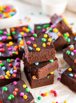 Stacked cosmic brownies.