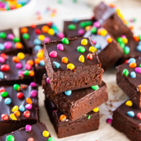 Stacked cosmic brownies.