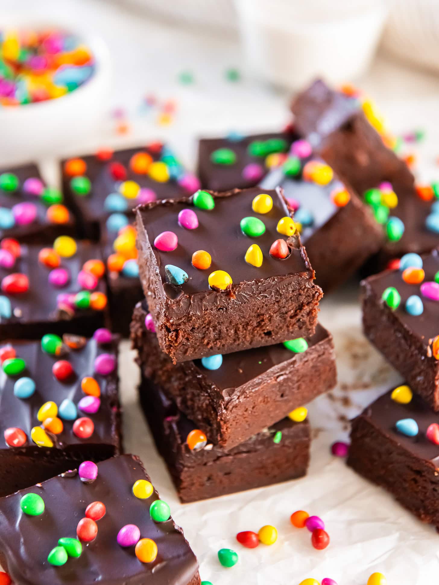 Stacked cosmic brownies.